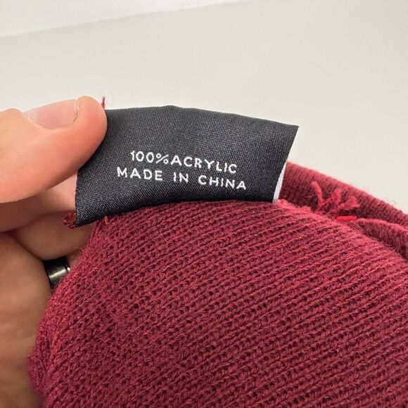 Minnesota Golden Gophers Maroon Striped Pom Pom Winter Cuffed Hat Unisex One Siz - Picture 7 of 7